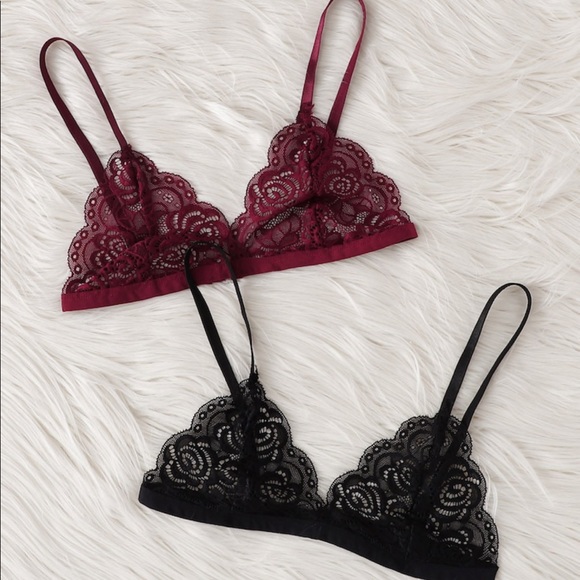 Other - Maroon & Black Bralettes for sale
